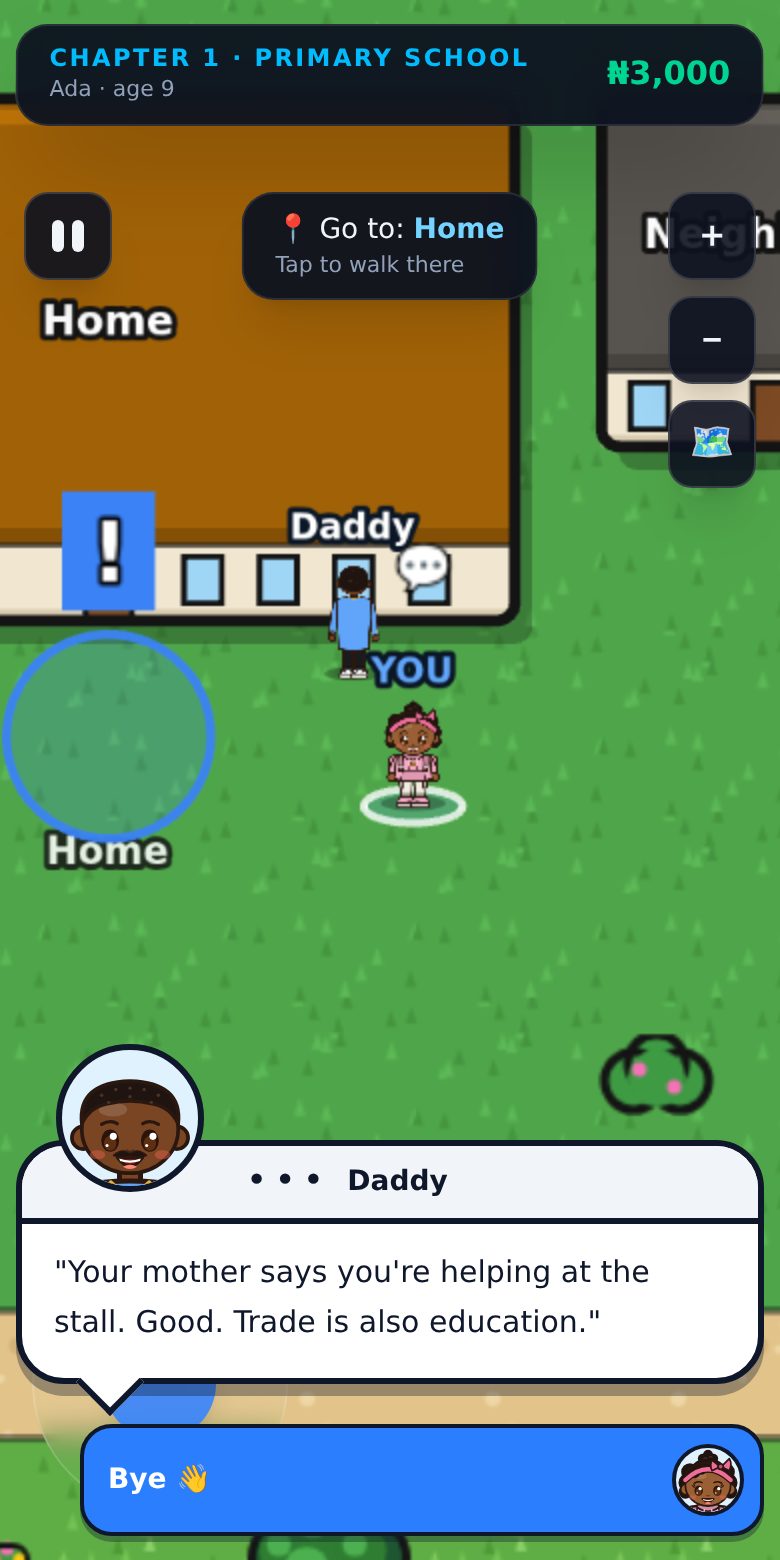 A conversation shown in a speech bubble with the speaker's face