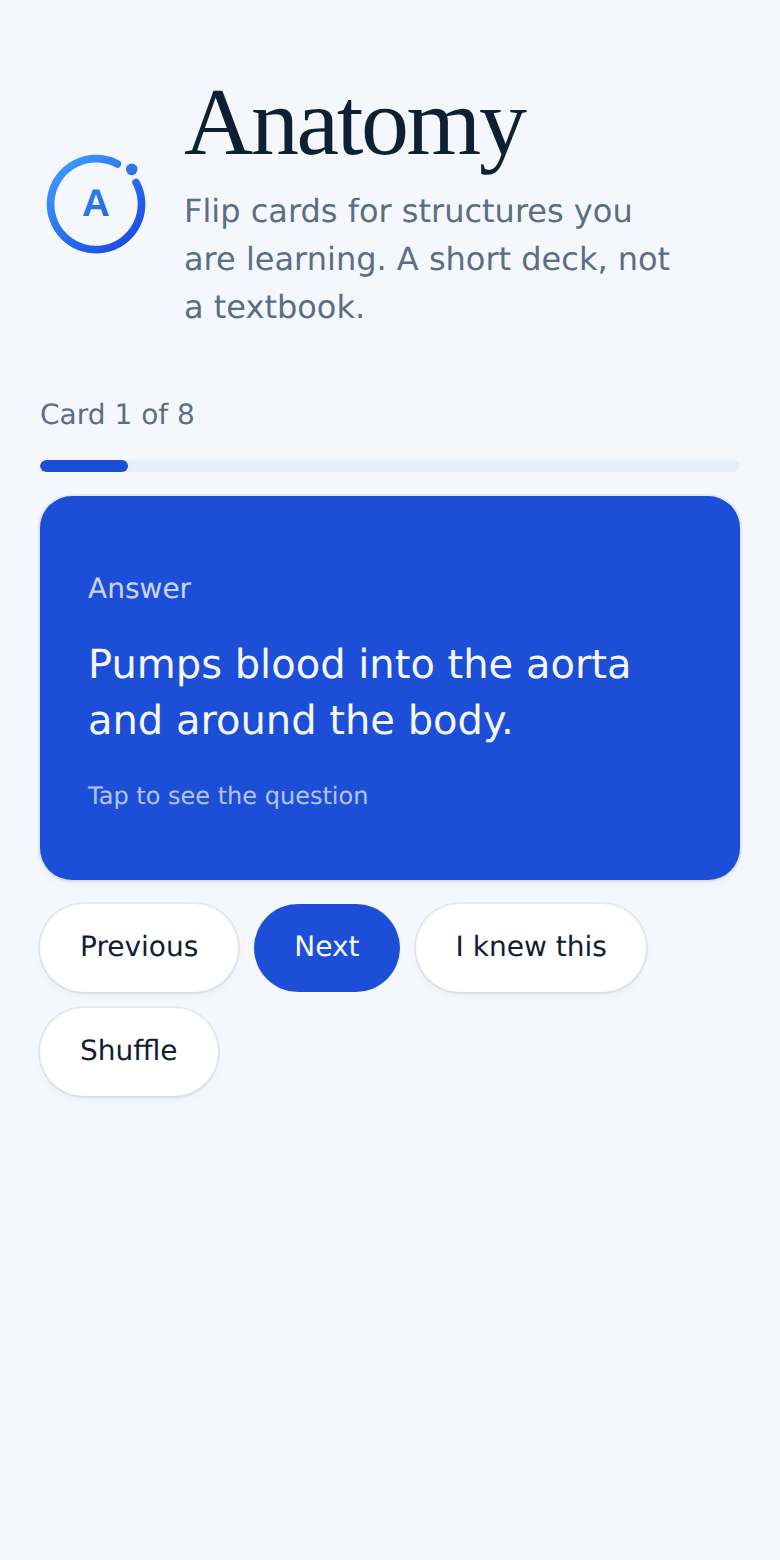 Anatomy on a phone