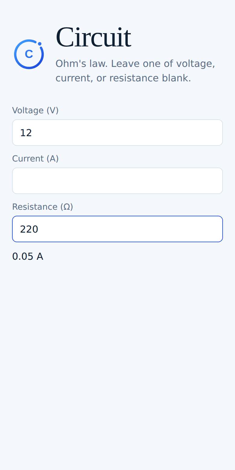 Circuit on a phone