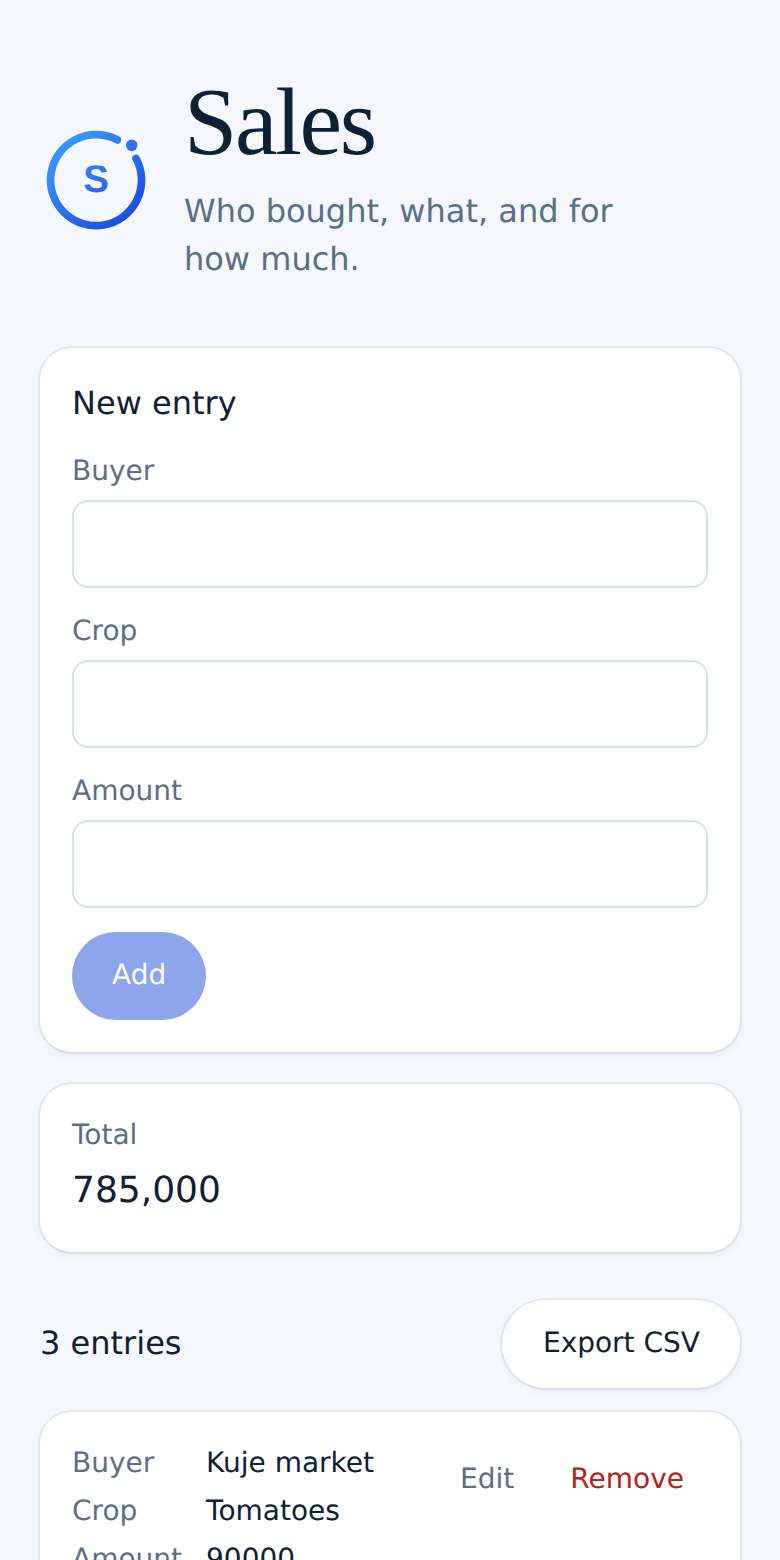 Sales on a phone