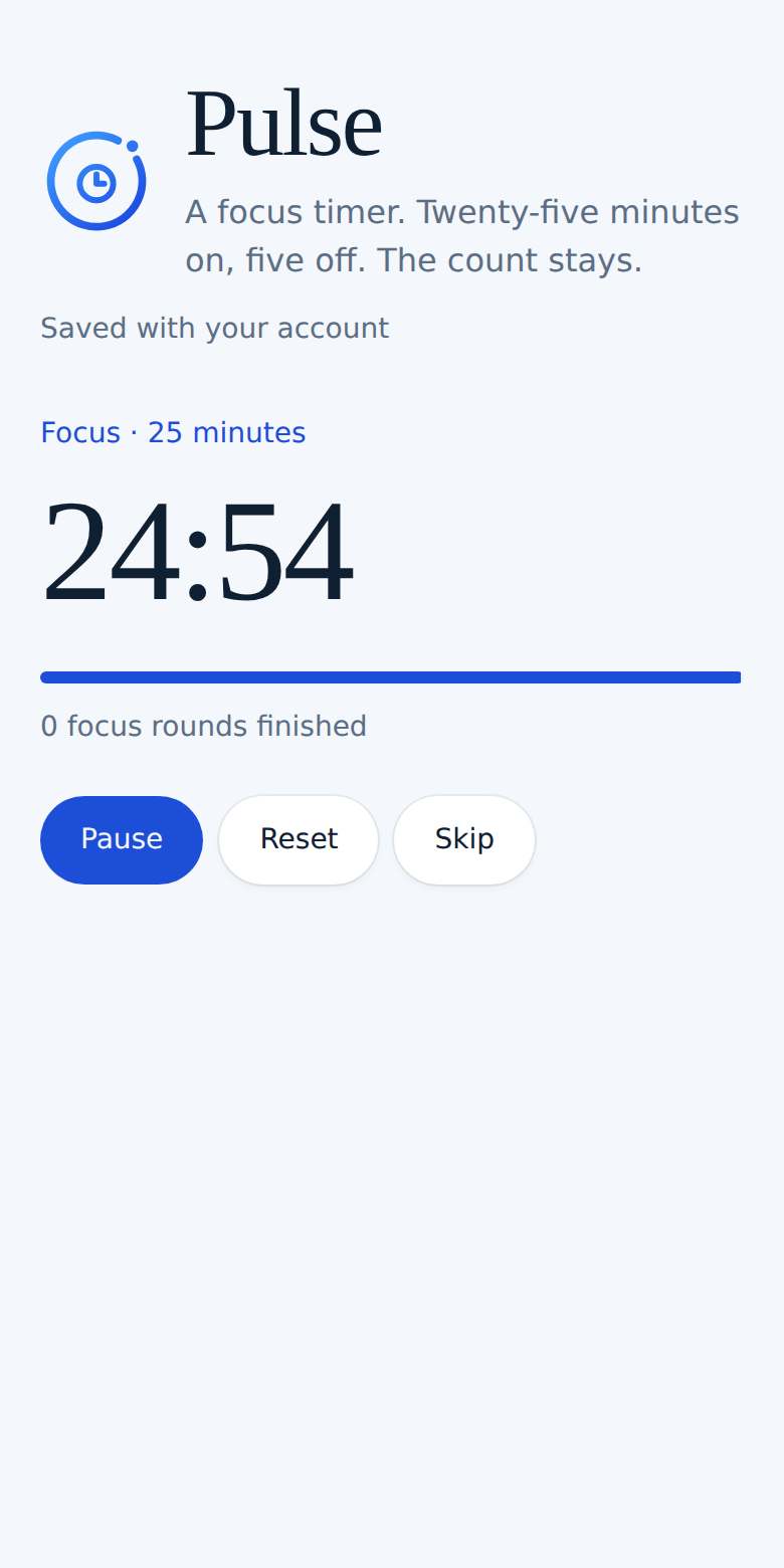 Pulse on a phone