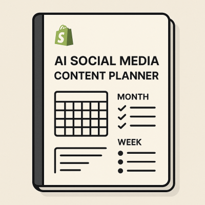 Shopify Social Media Content Planner